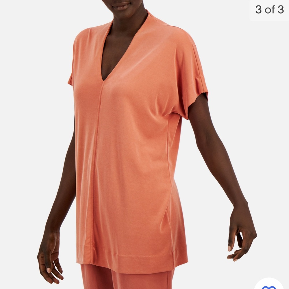 Alfani Women's V-Neck Exposed-Seam Top